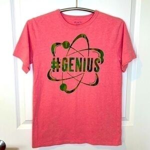 PLACE | Youth Size XXL Camouflage #GENIUS Pink PLACE Shirt